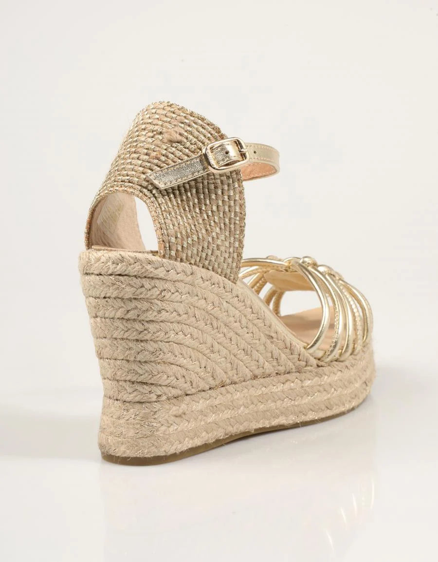 Gaimo Rune Espadrille Wedges Platino