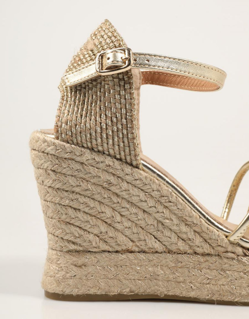 Gaimo Rune Espadrille Wedges Platino