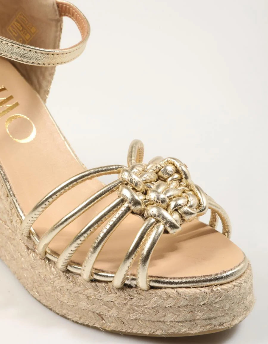 Gaimo Rune Espadrille Wedges Platino