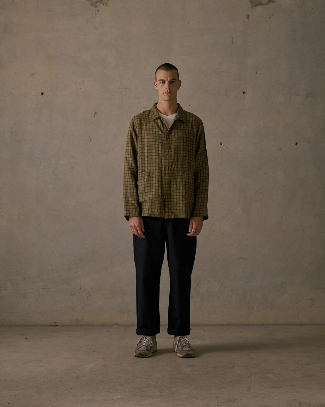 McTavish Patio Check Overshirt Brown Multi