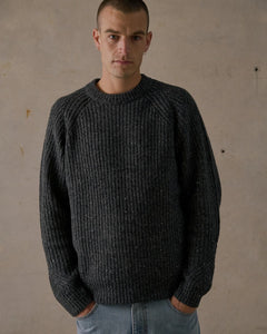 McTavish Fisherman Knit Charcoal