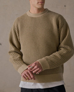 McTavish Merino Cable Knit Brown Multi