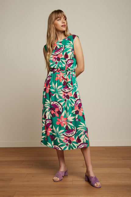 King Louie Ellie Dress Aqua Green