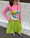 Trio Rouge Beth Tulle Skirt Bright Green