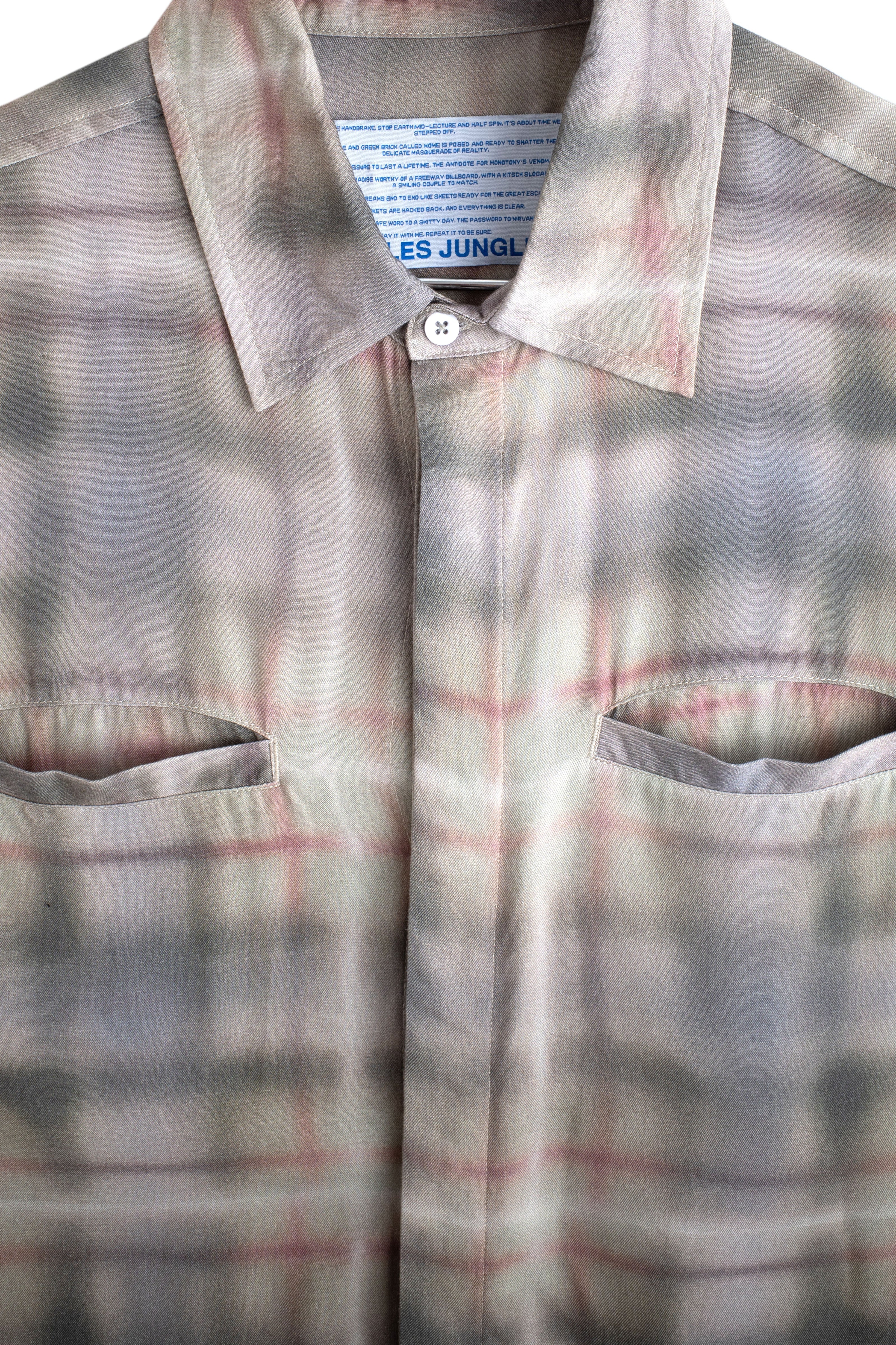 Jungles Jungles Airbrush Plaid Button Up