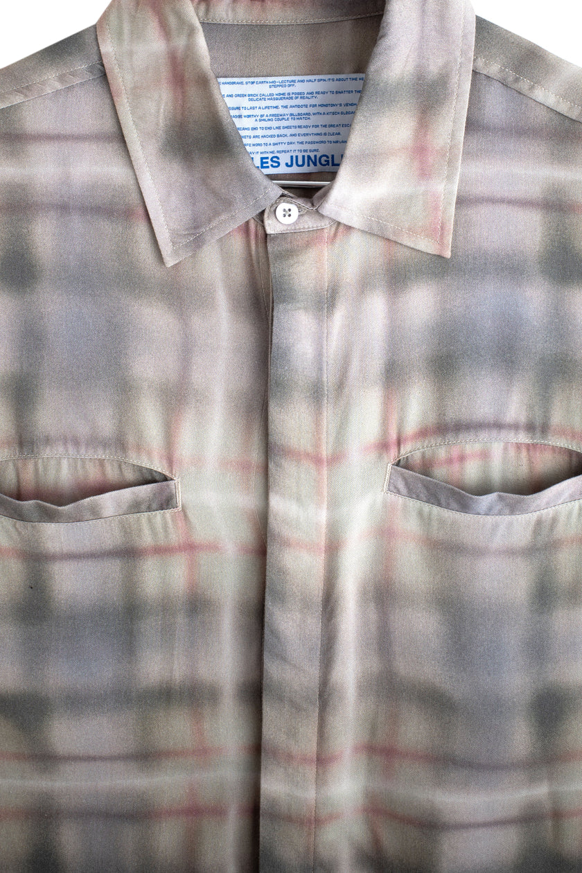 Jungles Jungles Airbrush Plaid Button Up