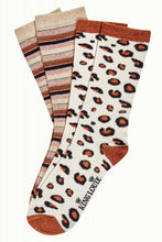 Load image into Gallery viewer, King Louie Socks 2 Pack Lapis Stripe Cream
