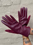 Cinnamon Creations GL031 Faux Leather Glove Burgundy