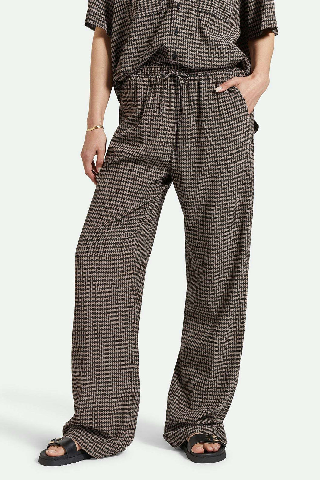 Brixton Hudson Lounge Pant Black/Grey