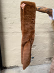 DEA The Label Faux Fur Scarf Tan