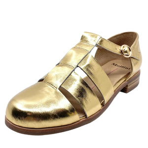 Mollini Quizzed Gold Shine Leather