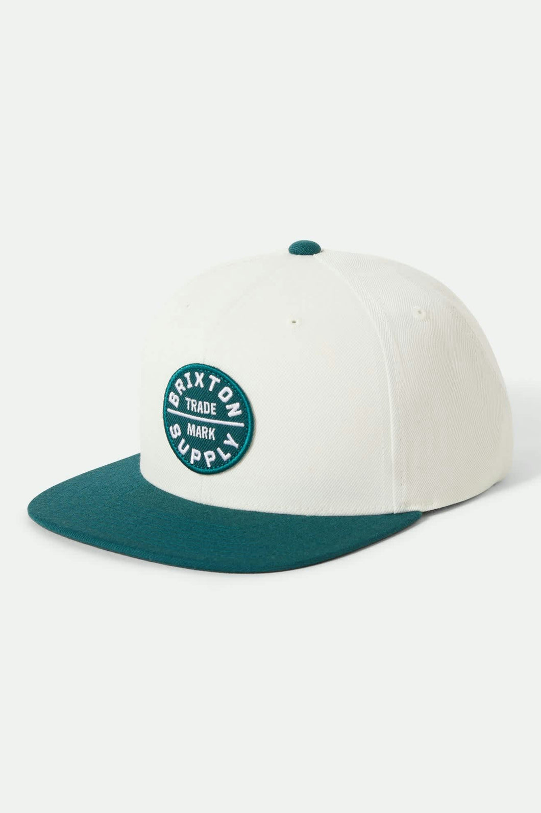 Brixton Oath III Snapback Off White/Night Sage