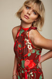 King Louie Marty Halter Jumpsuit Pecan Brown