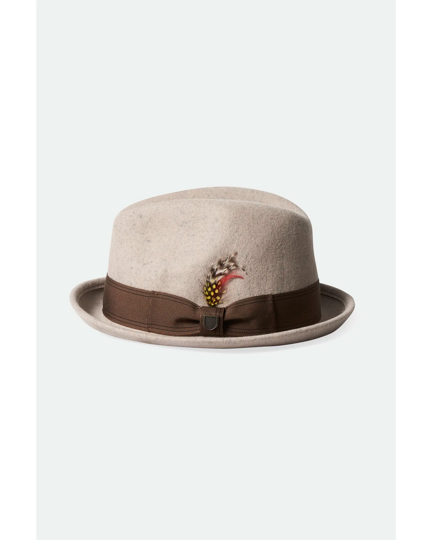 Brixton Gain Fedora Hat Oatmeal