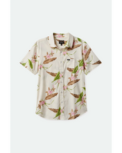 Load image into Gallery viewer, Brixton Charter Shirt S/S Off White/Dark Earth
