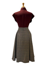 Load image into Gallery viewer, Elise Design Anna Rose Gingham Skirt Grey/Beige
