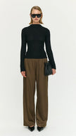 Staple The Label Dakota Relaxed Pant Espresso
