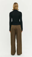 Staple The Label Drew High Neck Top Black