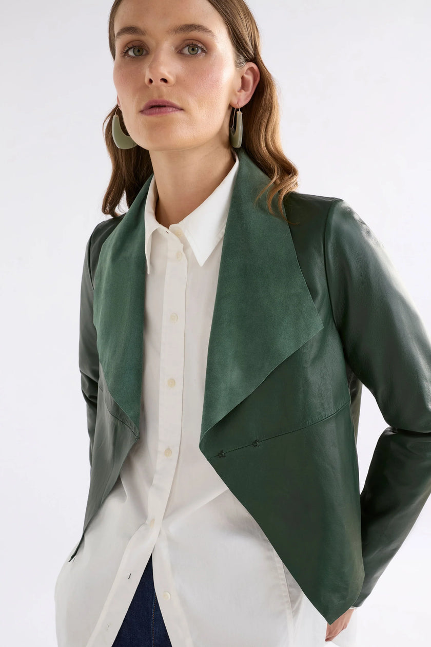 Elk Fine Leather Jacket Milan Green