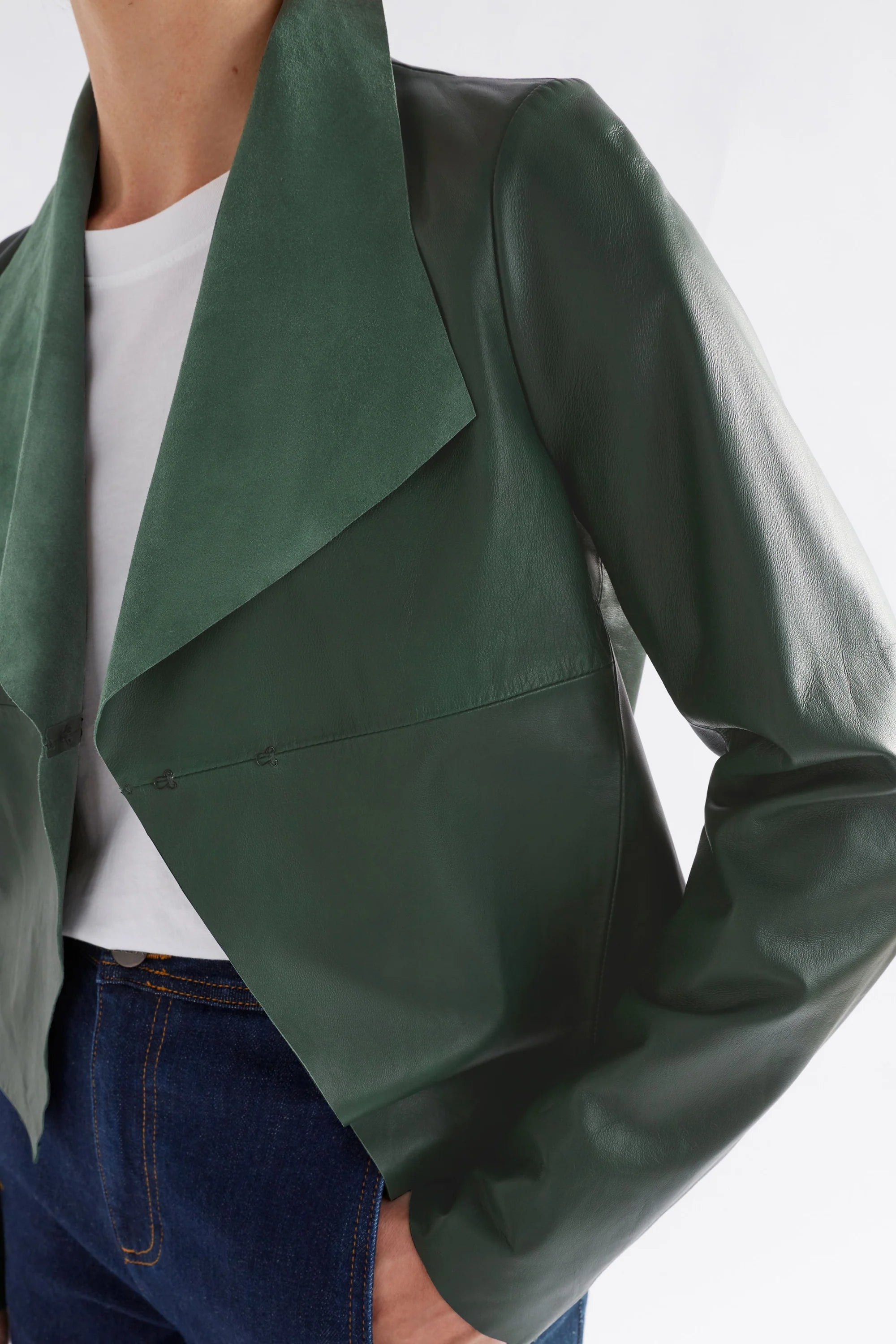Elk Fine Leather Jacket Milan Green