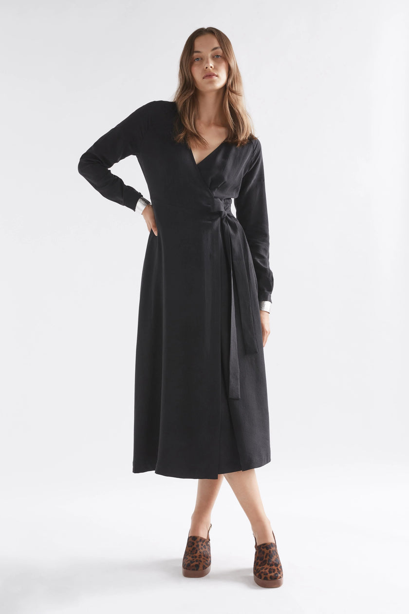 ELK Edita Wrap Dress Black