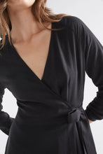 Load image into Gallery viewer, ELK Edita Wrap Dress Black
