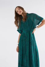 Load image into Gallery viewer, Elk Krava Sheer Dress Malachite Print
