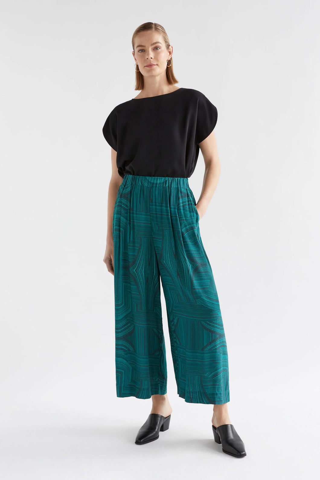 Elk Krava Pant Malachite Print