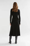 Elk Merino Wool Wrap Dress Black