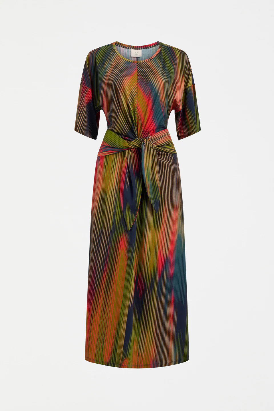 Elk Kihte Tshirt Dress Arran Stripe Print