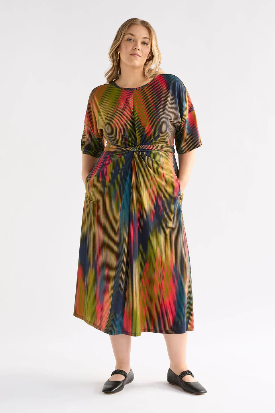 Elk Kihte Tshirt Dress Arran Stripe Print