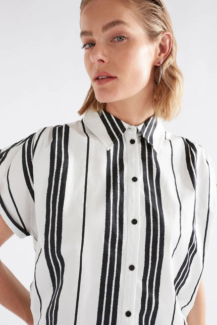 Elk Reza Shirt Fez Print White