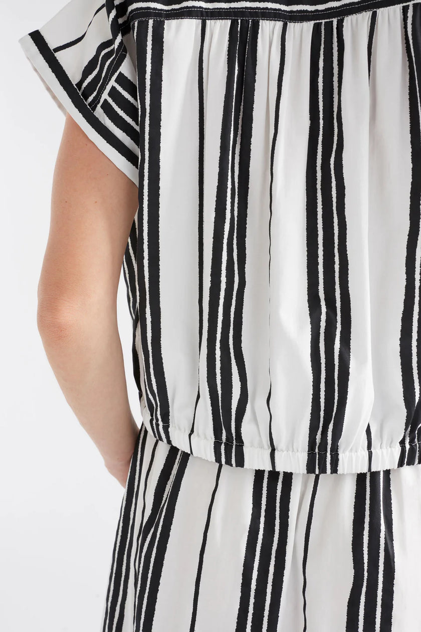 Elk Reza Shirt Fez Print White