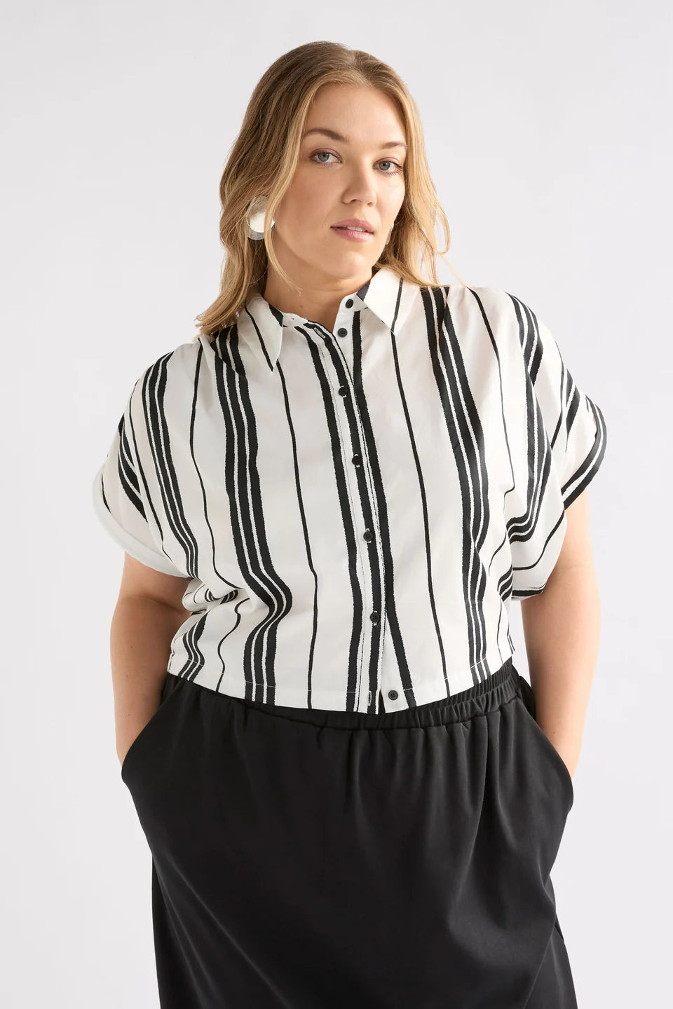 Elk Reza Shirt Fez Print White