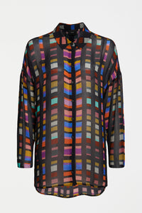 Elk Eir Sheer Shirt Tessela Print