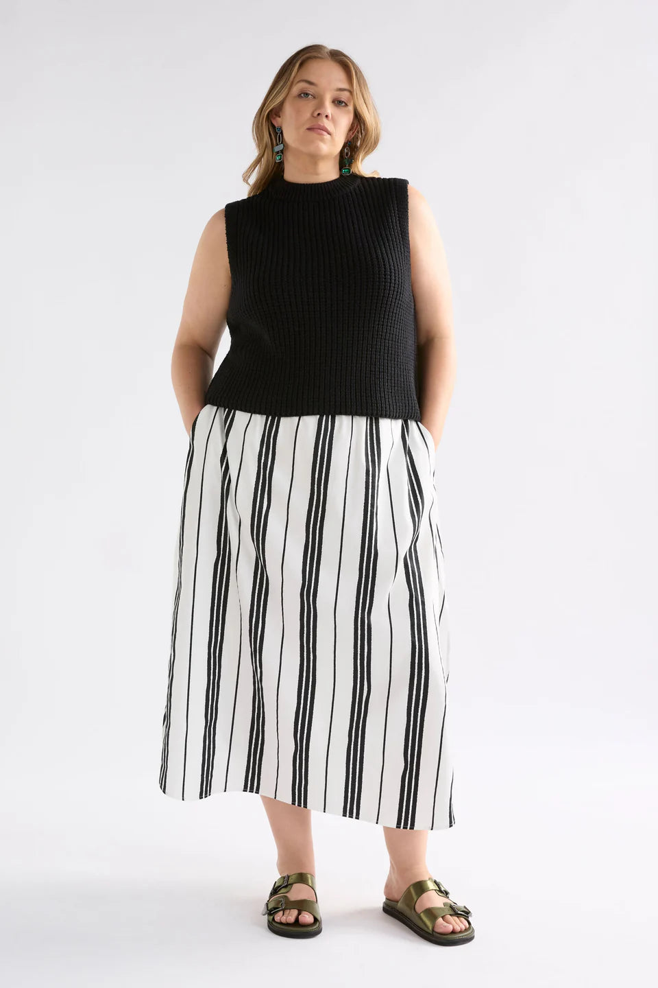 Elk Fez Skirt Fez Print White