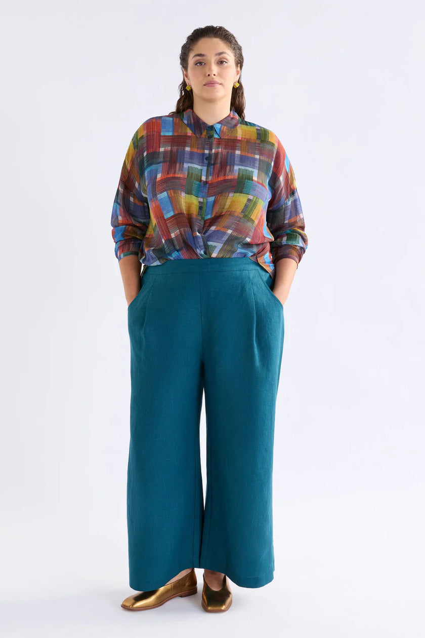 Elk Ilona Linen Pant Peacock