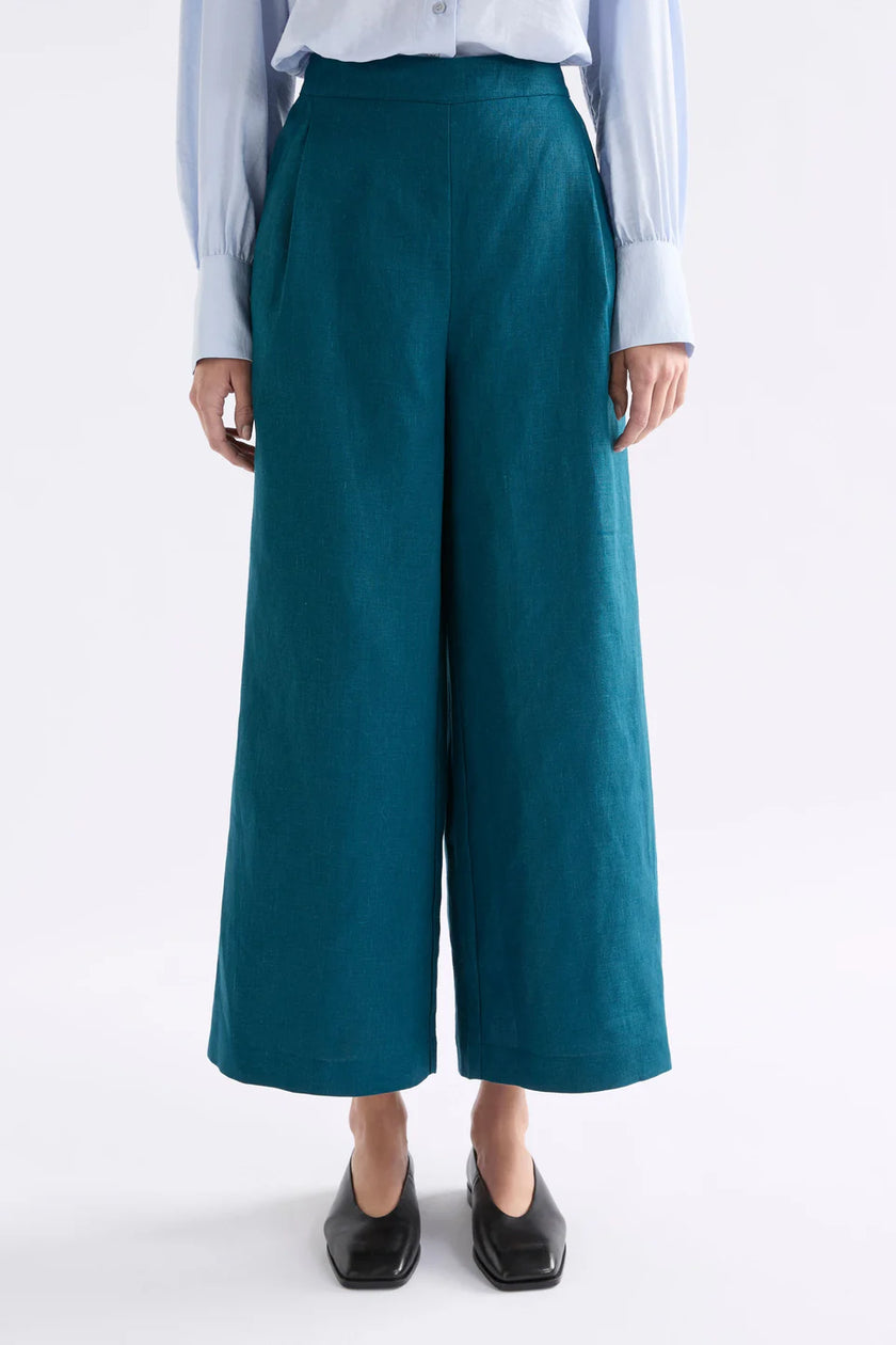 Elk Ilona Linen Pant Peacock