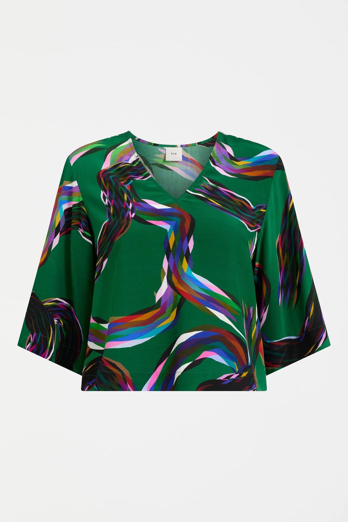 Elk Metz Top Facet Print