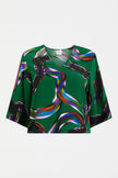 Elk Metz Top Facet Print