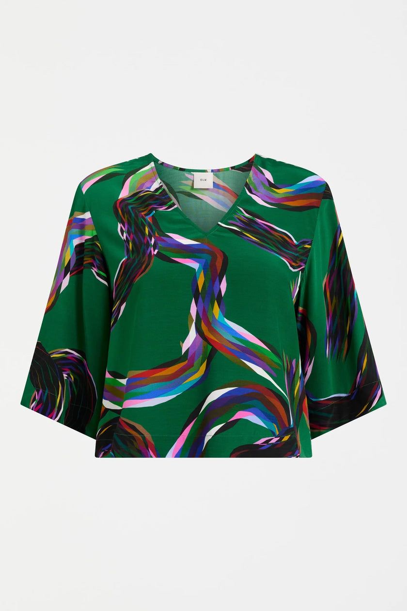 Elk Metz Top Facet Print