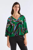 Elk Metz Top Facet Print