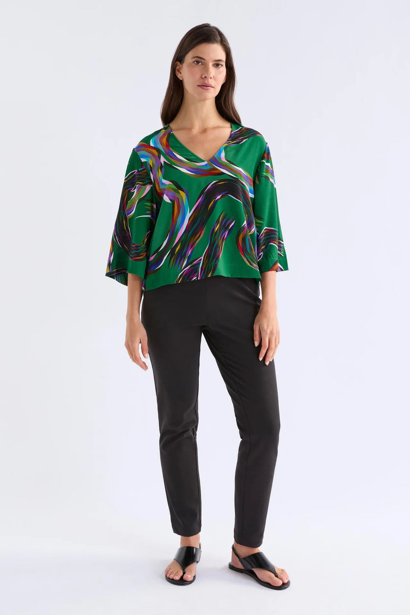 Elk Metz Top Facet Print