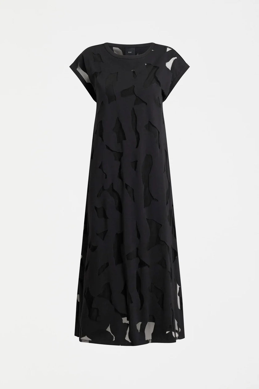 ELK Varr Burnout Dress Black