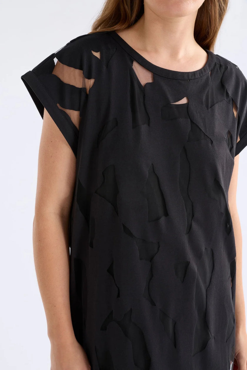 ELK Varr Burnout Dress Black