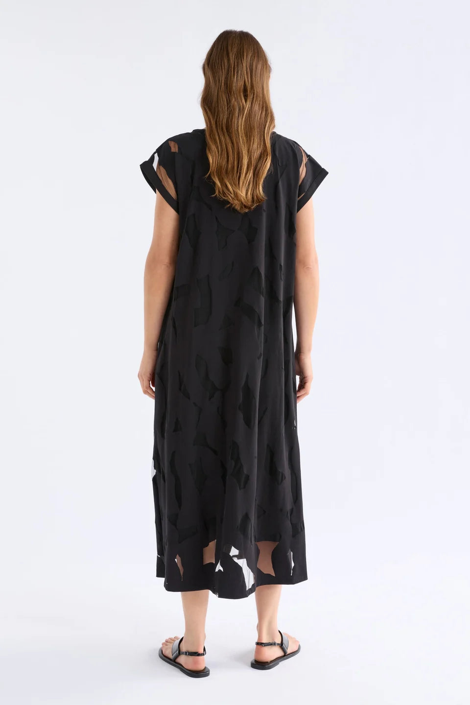 ELK Varr Burnout Dress Black