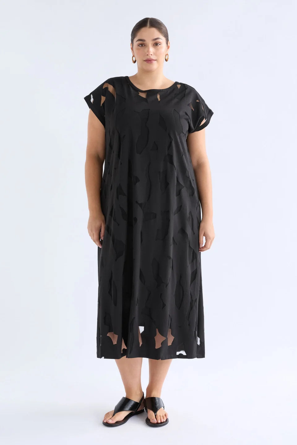 ELK Varr Burnout Dress Black