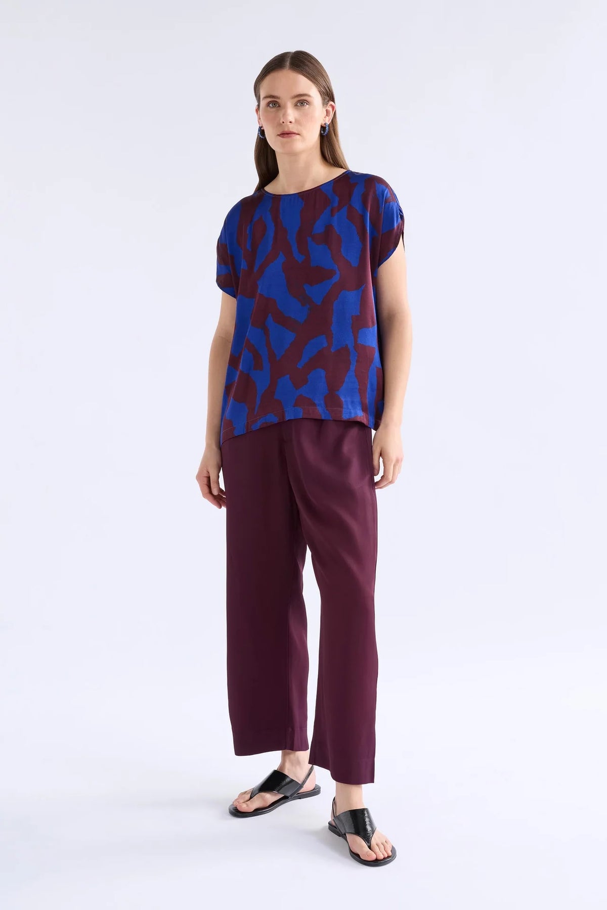 Elk Besa Top Varr Print Shiraz