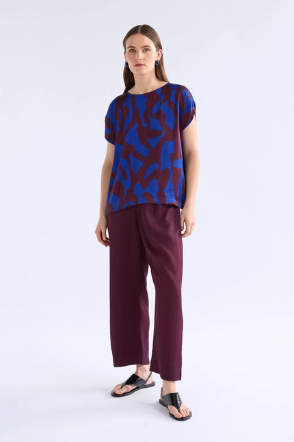 Elk Besa Top Varr Print Shiraz