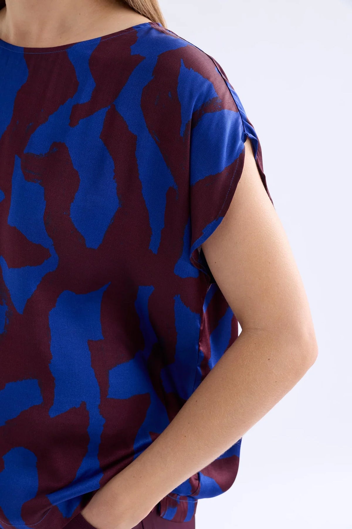 Elk Besa Top Varr Print Shiraz
